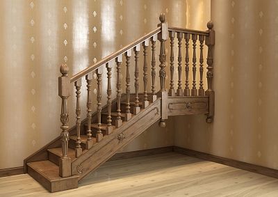 Wooden baluster L-027