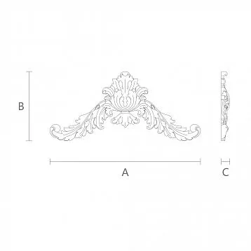 Wooden Carved Inlay for Home and Furniture Decoration