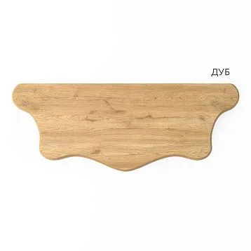 ST-015 oak countertop with wavy shape and natural texture.