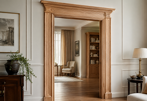 Buy shaped wooden architrave: how to choose profile, width, and set for STAVROS door opening