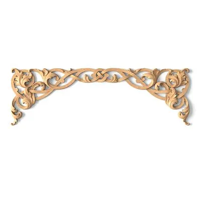Carved cover plate N-343 из дерева с цветочным узором