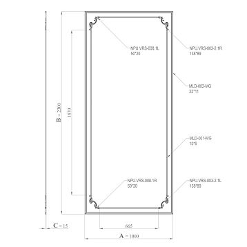 CPU-4-1 molding decor set overall view