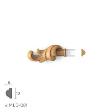 Carved molding tip N-362.1L set for MLD-001. Molding decor. Image 69c371f5b08fc