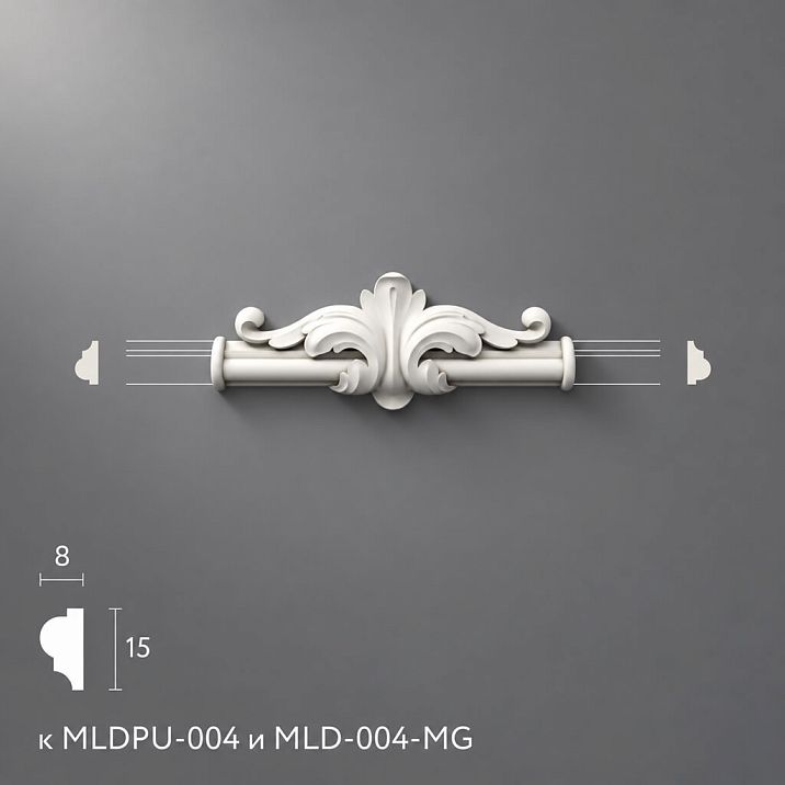 Polyurethane molding NPU-401.1. Decor for moldings.