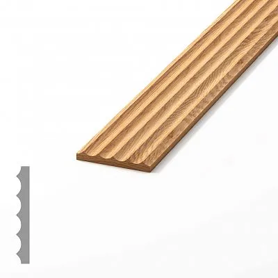 Molding MLD-032 из бука и дуба с выразительной текстурой для роскошного интерьера.