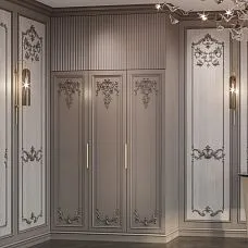 Carved Cap for Moldings from Polyurethane NPU-362L, Polyurethane Decor for Wall