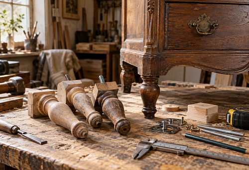 Furniture legs for restoring old furniture