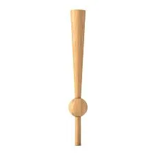 Modern furniture leg MN-238, height 750 mm, central spherical part made of premium-grade beech solid wood