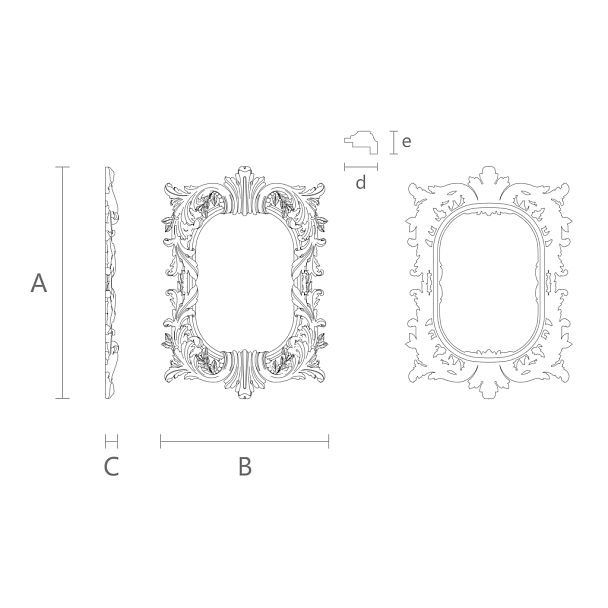Carved frame RM-007 - 1