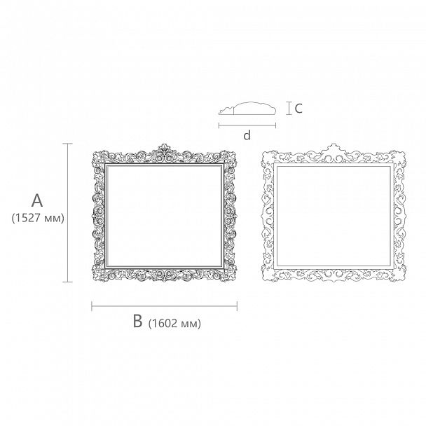 Carved frame RM-015-1 - 1