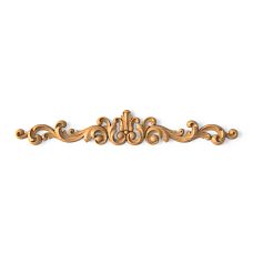 Wooden decor N-148.1 with carved floral pattern from natural wood