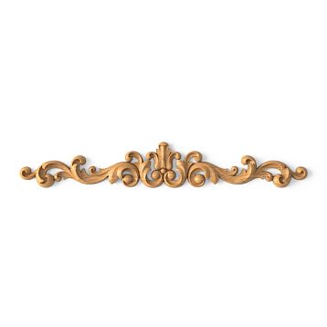 Wooden decor N-148.1 with carved floral pattern from natural wood