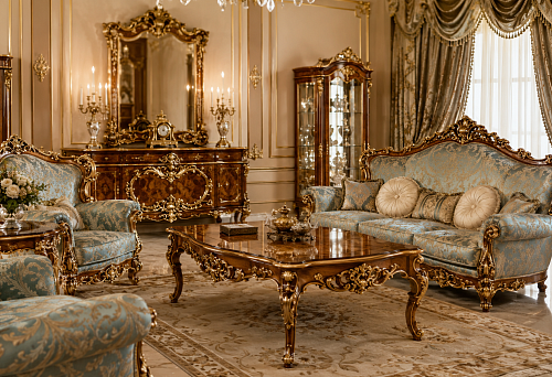 Buy Baroque furniture: luxurious style, materials and selection