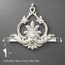Polyurethane molding MLDPU-3-2.1 for moldings 375&times;375&times;33 mm