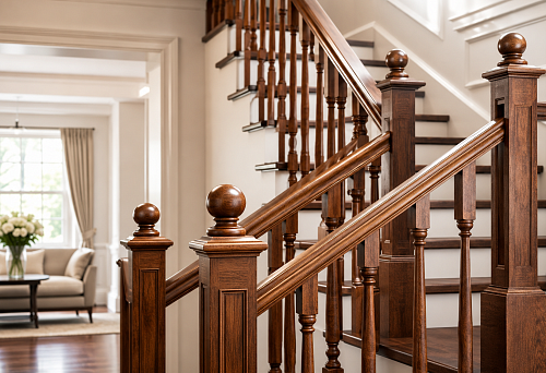 Buy wooden railings: types, sizes and selection for stairs