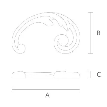 NPU-287R Molding Decor &ndash; decorative 3D molding with detailed patterns