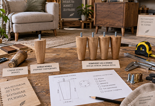 Buying a single furniture leg: when you can replace just one support, and when you need a full set