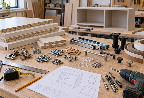 Furniture components for DIY: what to choose and buy before cutting the cabinet body