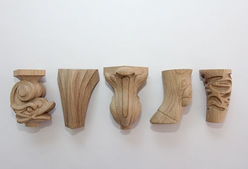 Wooden Furniture Leg 100 mm with Smooth Texture.