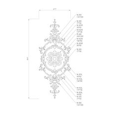 Beautiful and high-quality wooden decor from the interior decor store Stavros drawing