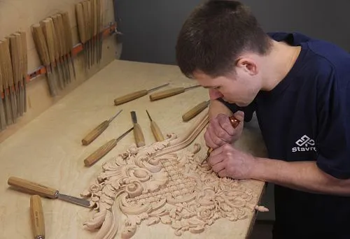 Wooden Art Composition Reflecting High Carving Skill and Attention to Detail.