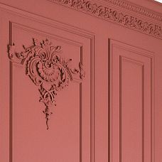 Carved Insert N-416 on wall close-up