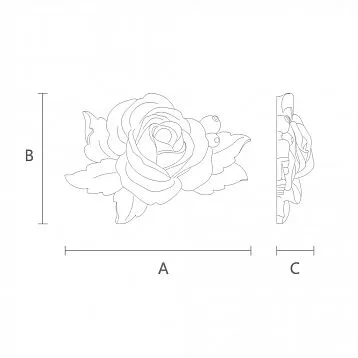Wooden furniture and interior decor in the form of carved inlay N-473