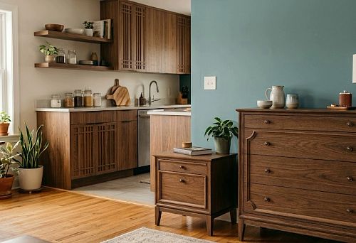 Wooden furniture decor for the facade of a dresser, cabinet, and kitchen