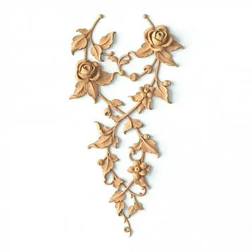 Carved wooden inlay N-475 for decorating walls, ceilings, doors, furniture