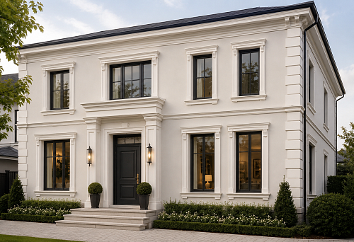 Polyurethane facade stucco: what to choose for windows, doors and corners of the house