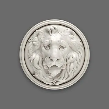 Decorative lion overlays for walls and columns in various sizes