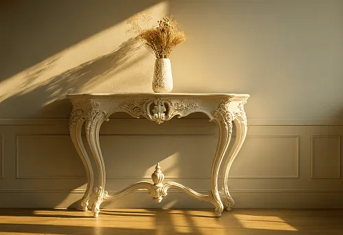 Italian Furniture in St. Petersburg &mdash; Carved Console in a Classic Interior