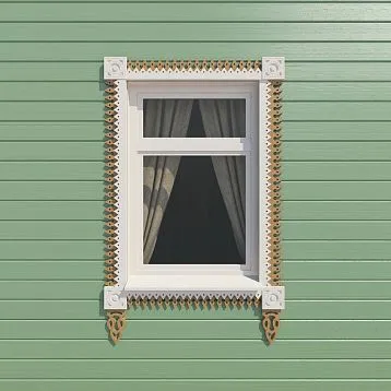 Carved Wooden Window Trims