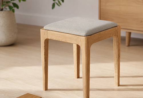 Wooden stool frame STL-026-7 size 400 &times; 400 &times; 450 mm