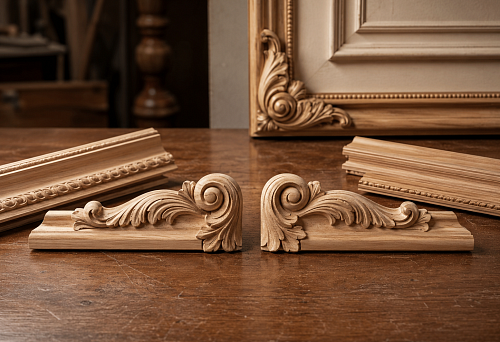 Molding tip: how to choose left and right carved element