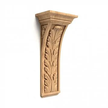 Elegant decorative wooden bracket KR-057