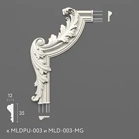Polyurethane molding MLDPU-3U-2.1L
