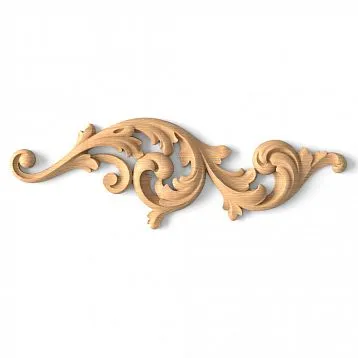 Carved Decor for Door Arches: Wooden Insert N-158R