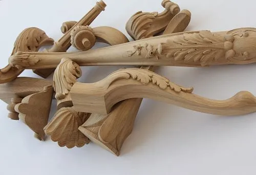 Elegant decorative leg 500 mm for interiors.