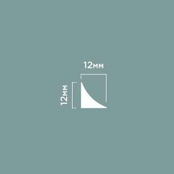 Impact-resistant polystyrene wall molding TR12 Hi Wood, 12&times;12 mm, length 2.7 meters