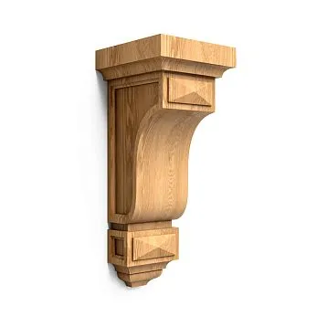Decorative bracket from solid oak or beech KR-063
