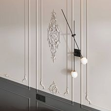 Set of stucco decor CPU‑10‑1 made of polyurethane for wall decoration in the Verona collection.