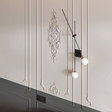 Set of stucco decor CPU-10-1 from the Verona collection for decorating a high wall
