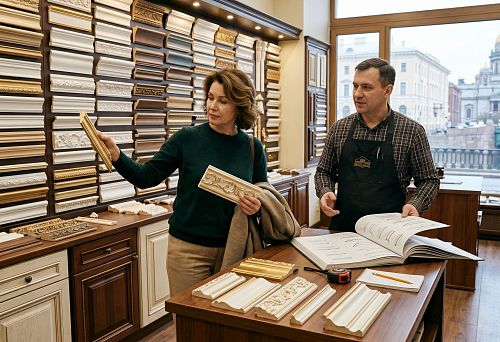 Buy furniture molding in St. Petersburg: how to choose decorative profiles for facades, cabinets, and classic furniture