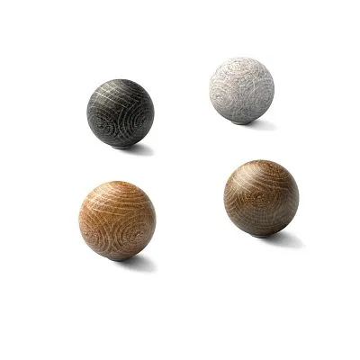 Furniture handle ORB HL-002M из дуба или бука, шарообразная форма, подходит для комодов, шкафов и кухонных фасадов