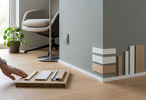 Thin floor skirting board: how to choose a narrow floor skirting board for a modern interior