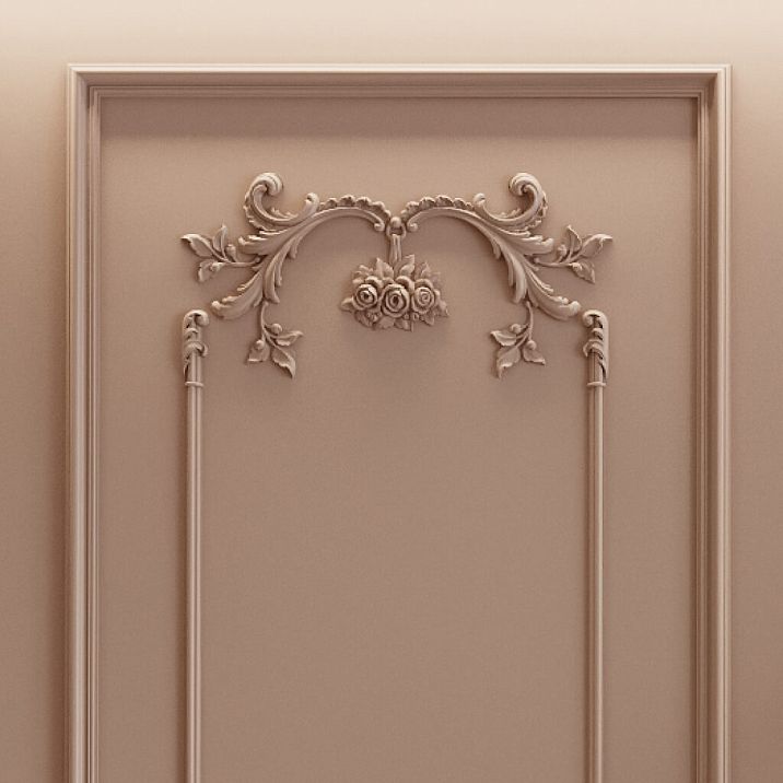 Set of polyurethane stucco decor CPU‑8‑1 for wall decoration in the Summer Garden collection.