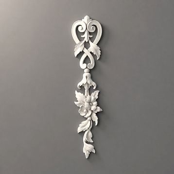 Relief decoration NPU.VRS-012, decorative element made of polyurethane