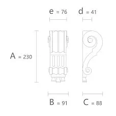 Polyurethane carved bracket KRPU-027, wall or furniture relief &mdash; order now