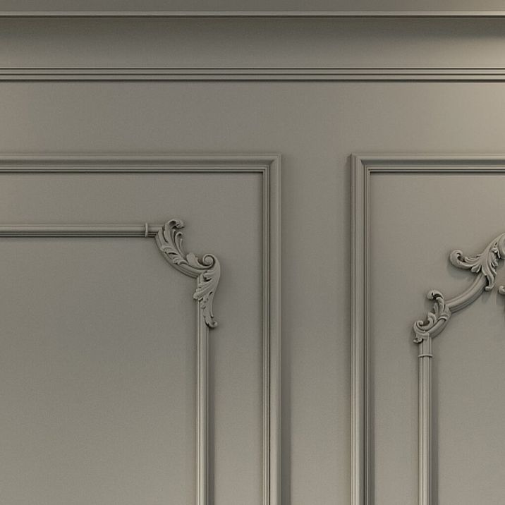 Stucco decor set CPU-14-2 Tsarskoye Selo in the hallway interior with a console